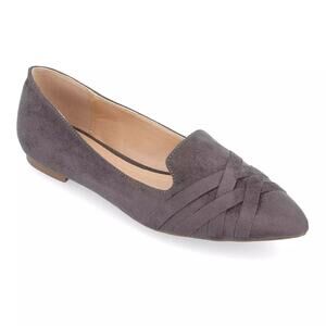 Journee Collection Gray Flats
